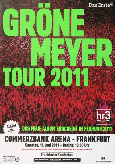 Grönemeyer, Herbert - Alarm, Frankfurt 2011 - Konzertplakat