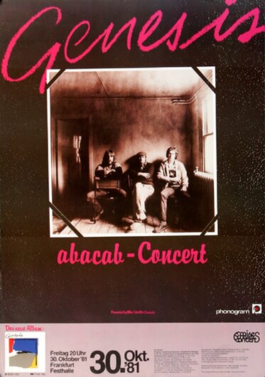 Genesis - Abacab, Frankfurt 1981 - Konzertplakat