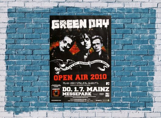 Green Day - Century Breakdown, Mainz 2010 - Konzertplakat