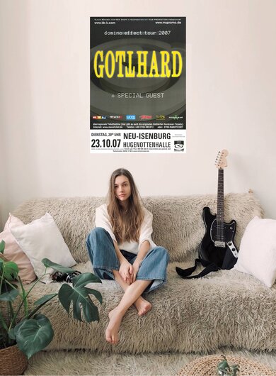 Gotthard - Domino Effect, Neu-Isenburg 2007 - Konzertplakat