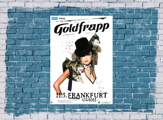 Goldfrapp - Black Cherry, Frankfurt 2003 - Konzertplakat