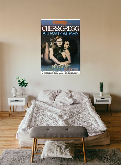 Cher & Gregg Allman - Two The Hard Way, Tour 1977 - Konzertplakat
