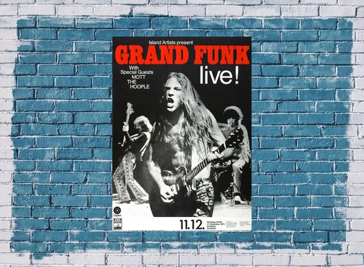 Grand Funk Railroad - Timemachine, Frankfurt 1971 - Konzertplakat