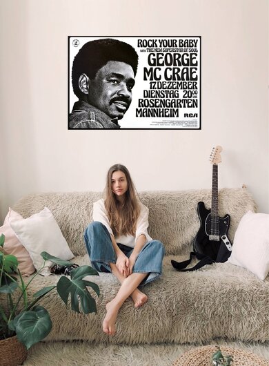 George McCrae - Rock Your Baby, mannheim 1974 - Konzertplakat