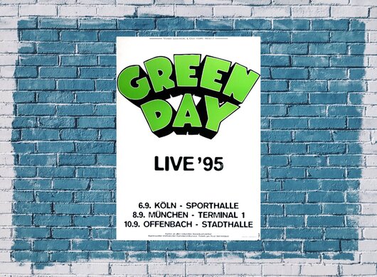 Green Day - American Idiot, Tour 1995 - Konzertplakat