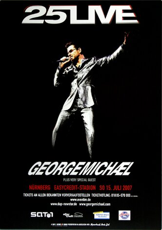 George Michael - 25 Live, Nürnberg 2007 - Konzertplakat