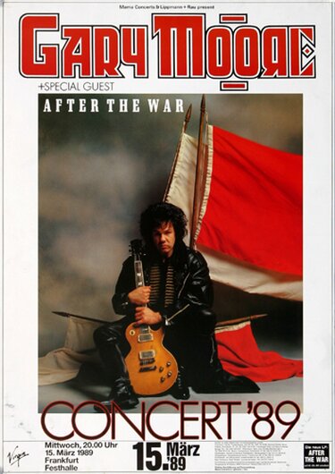 Gary Moore - After The War, Frankfurt 1989 - Konzertplakat