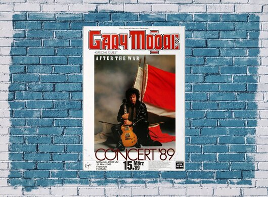 Gary Moore - After The War, Frankfurt 1989 - Konzertplakat