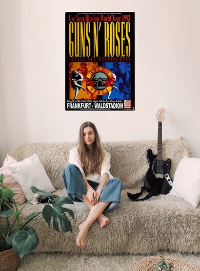 Guns N Roses - Use Your Illusion, Frankfurt 1993 - Konzertplakat