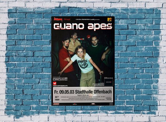 Guano Apes - Walking On A Thin Line, Offenbach 2003 - Konzertplakat