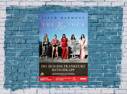 Fifth Harmony - The 7/25 , Frankfurt 2016 - Konzertplakat