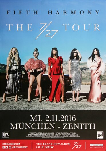 Fifth Harmony - The 7/25 , München 2016 - Konzertplakat