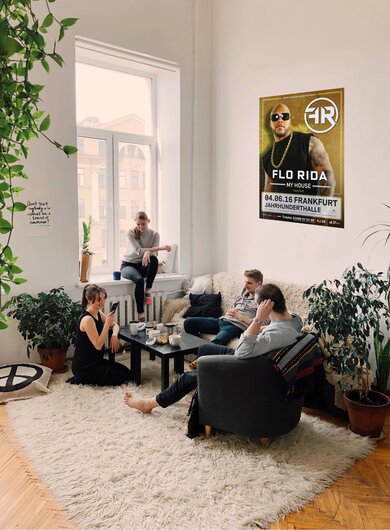 Flo Rida - My House, Frankfurt 2016 - Konzertplakat