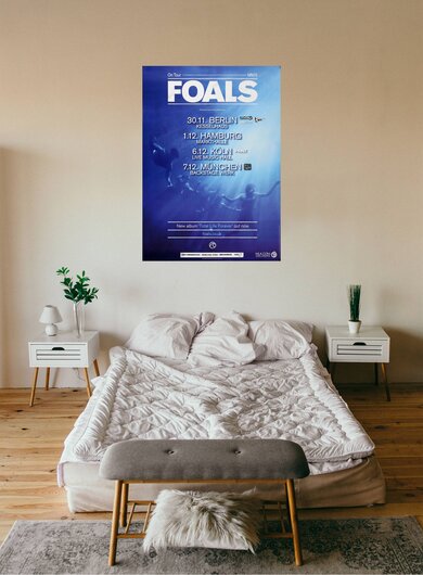 Foals - Blue Blood, Tour 2010 - Konzertplakat