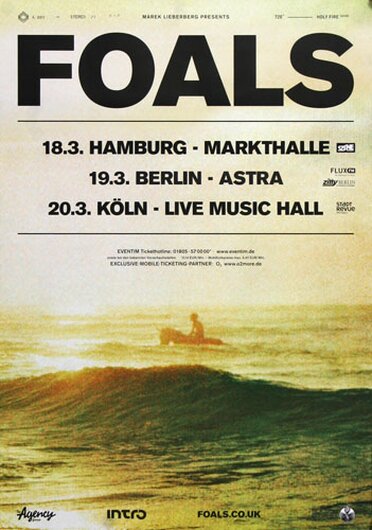 Foals - Holy Fire, Tour 2013 - Konzertplakat