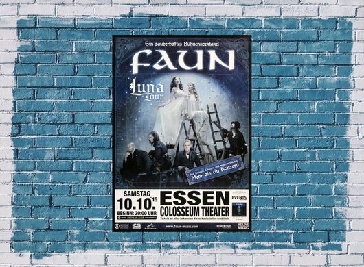 Faun - Luna & Live, Essen 2015 - Konzertplakat
