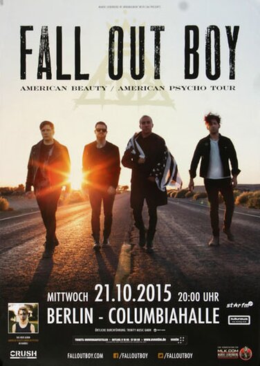 Fall Out Boy - American Psycho , Berlin 2015 - Konzertplakat