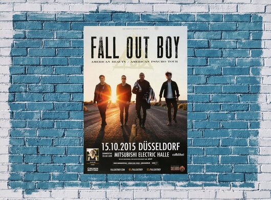 Fall Out Boy - American Psycho , Düsseldorf 2015 - Konzertplakat