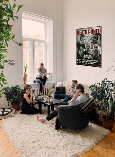 Five Finger Death Punch - Wrong Side , Hamburg 2014 - Konzertplakat