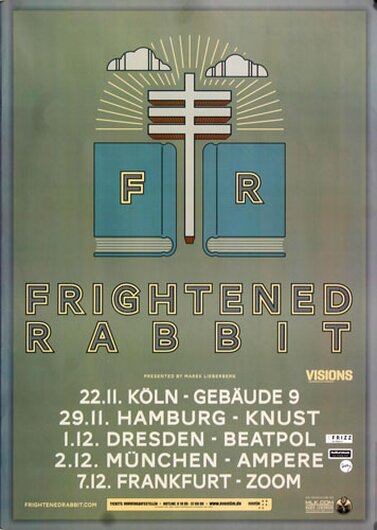 Frightened Rabbit - Acts Of , Mannheim 2013 - Konzertplakat