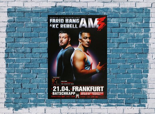 Farid Bang - Asphalt Massaka, Frankfurt 2015 - Konzertplakat