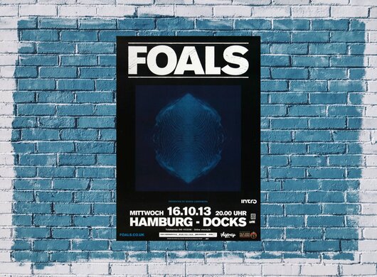Foals - Hamburg, Hamburg 2013 - Konzertplakat