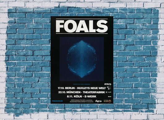Foals - My Number, Tour 2013 - Konzertplakat