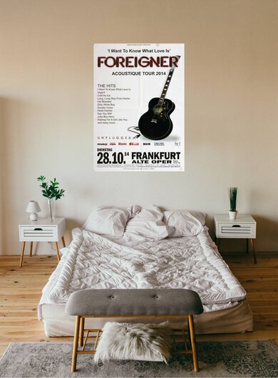Foreigner - Acoustique, Fold Traces, Frankfurt 2014 - Konzertplakat