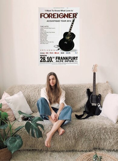 Foreigner - Acoustique, Frankfurt 2014 - Konzertplakat