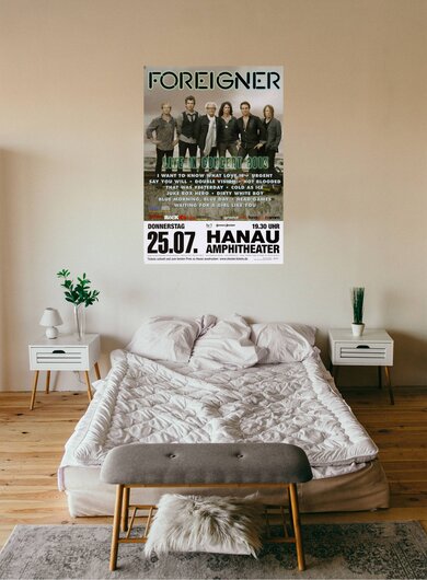 Foreigner - Live In, hanau 2013 - Konzertplakat