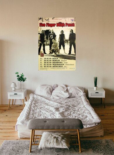 Five Finger Death Punch - War Is The Answer, Tour 2009 - Konzertplakat