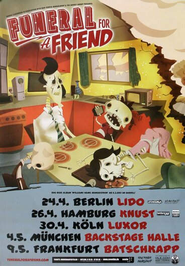 Funeral For A Friend - Welcome Home, Tour 2011 - Konzertplakat