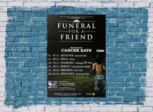 Funeral For A Friend - Memory and Humanity, Tour 2008 - Konzertplakat