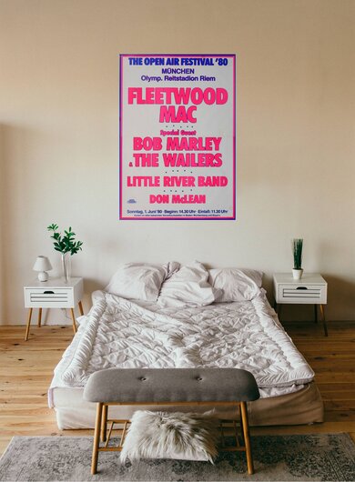 Fleetwood Mac - Open Air, München 1980 - Konzertplakat