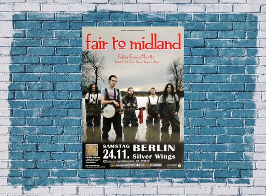 Fair To Midland - Fables From A Mayfly, Berlin 2007 - Konzertplakat
