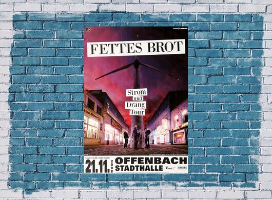 Fettes Brot - Strom und Drang, Offenbach 2008 - Konzertplakat