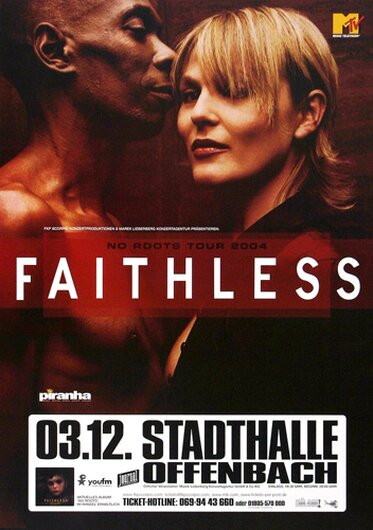 Faithless - No Roots, Offenbach  2004 - Konzertplakat