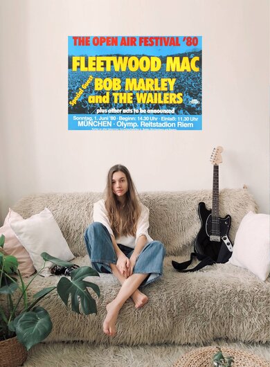 Fleetwood Mac - Open Air Festival, München 1980 - Konzertplakat