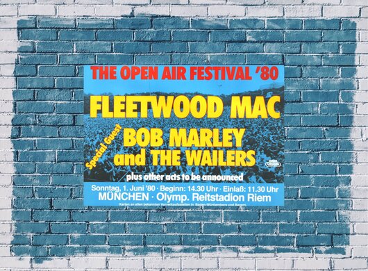 Fleetwood Mac - Open Air Festival, München 1980 - Konzertplakat