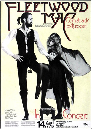 Fleetwood Mac - Rumours, Frankfurt 1977 - Konzertplakat