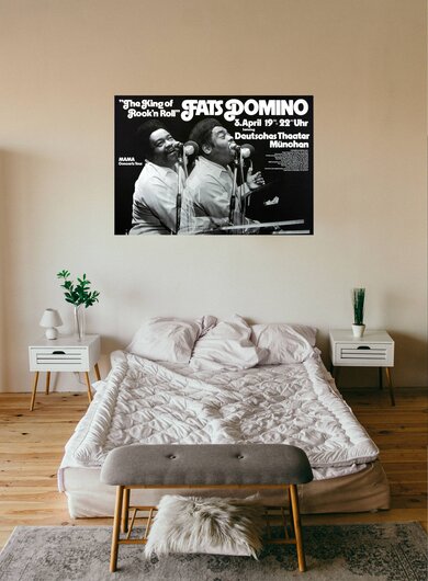 Fats Domino - Fats Is Back, Mnchen 1969 - Konzertplakat