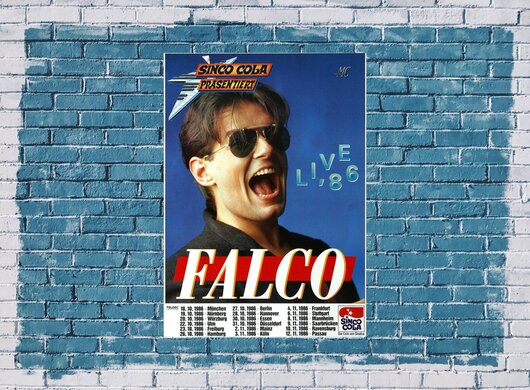 Falco - Live , Tour 1986 - Konzertplakat