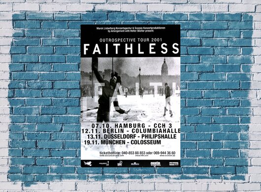 Faithless - Outrospective, Tour 2001 - Konzertplakat
