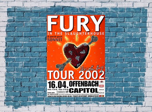 Fury in the Slaughterhouse - The Color Fury, Offenbach  2002 - Konzertplakat