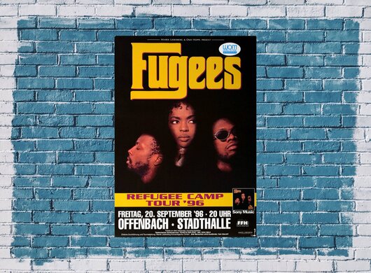 Fugees - Refugee Camp , Offenbach 1996 - Konzertplakat