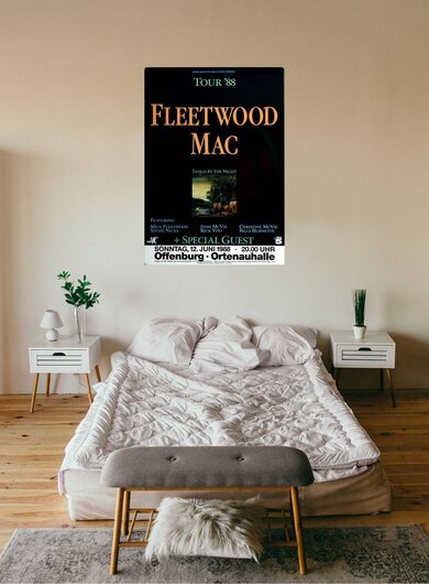 Fleetwood Mac - Tango in the Night, Offenburg 1988 - Konzertplakat