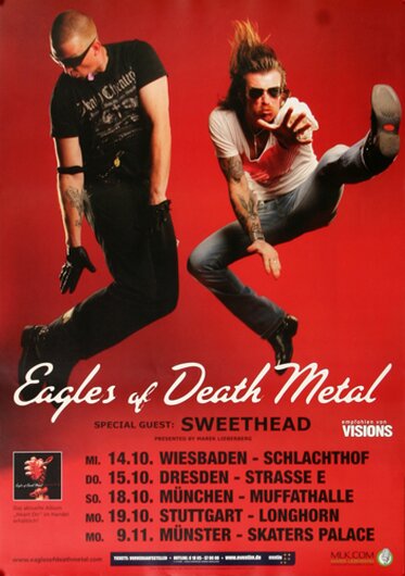 Eagles of Death Metal - I Am Your Torpedo, Tour 2009 - Konzertplakat