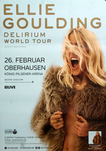 Ellie Goulding - Delirium , Oberhausen 2016 - Konzertplakat