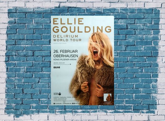 Ellie Goulding - Delirium , Oberhausen 2016 - Konzertplakat