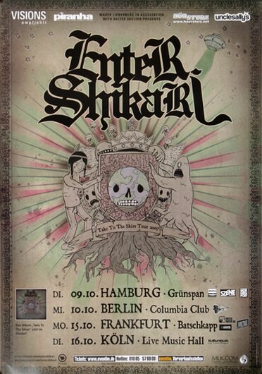 Enter Shikari - Jonny Sniper, Tour 2007 - Konzertplakat